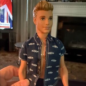 KEN BARBIE DOLL NO SHOES BLONDE HAIR KEN